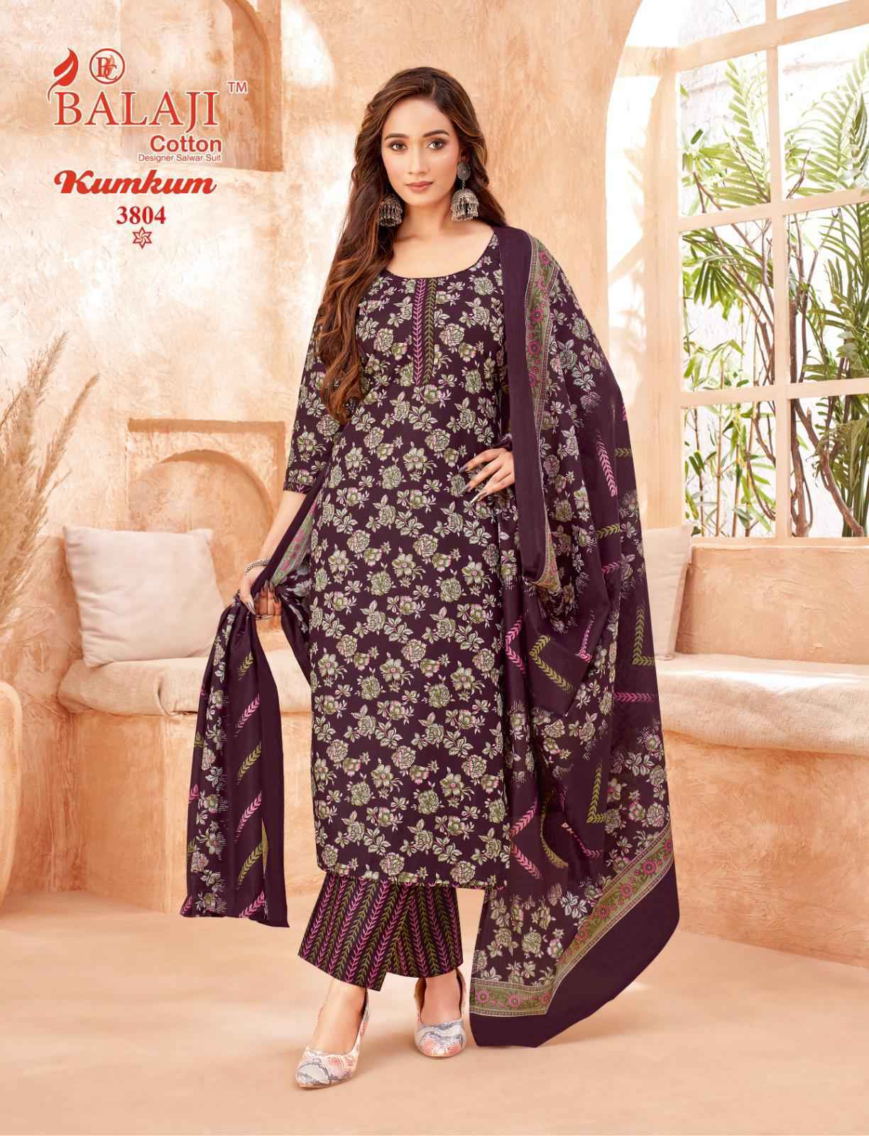 Balaji Kumkum Vol 38 Cotton Dress Material Wholesale price ( 12 Pcs Catalog )