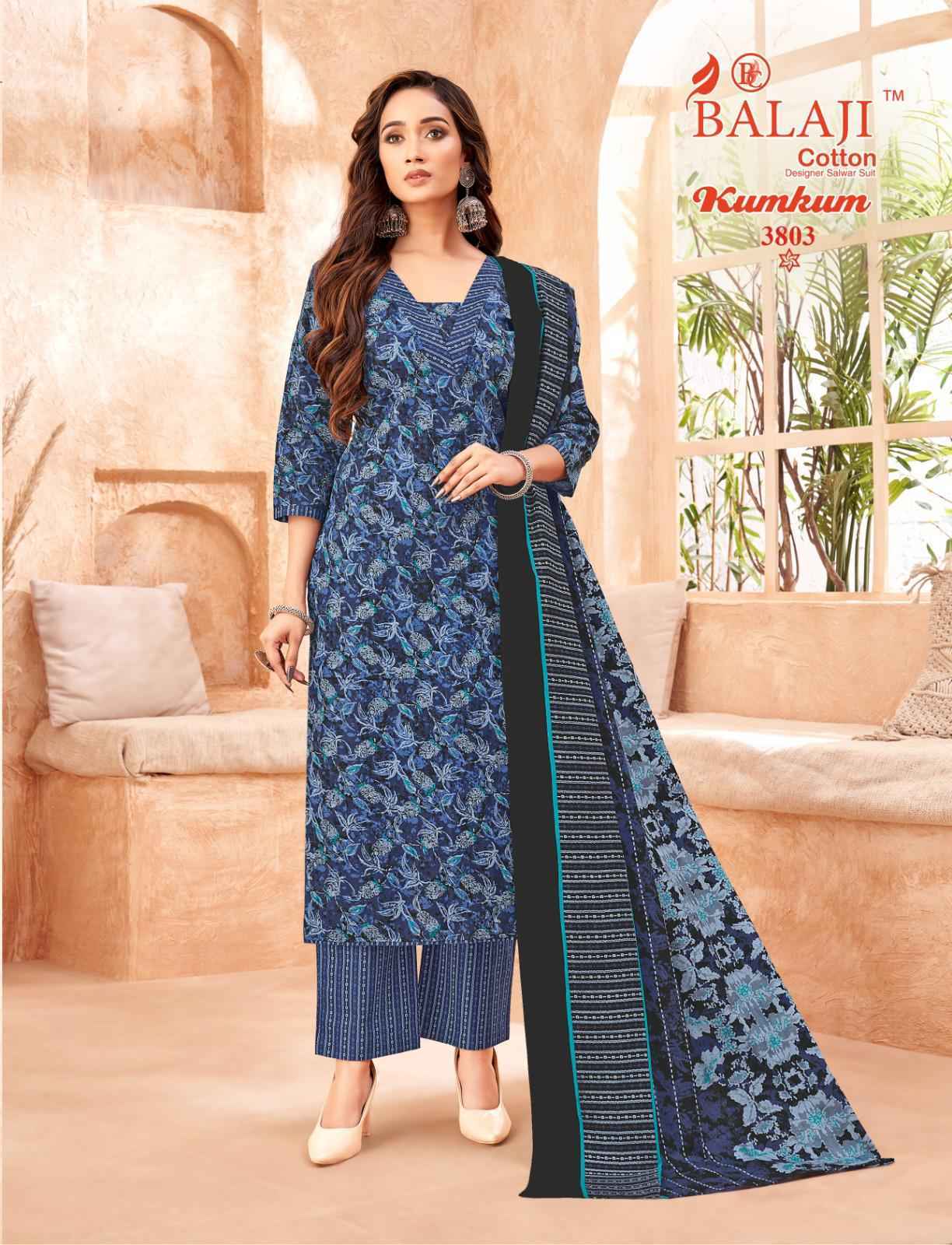 Balaji Kumkum Vol 38 Cotton Dress Material Wholesale price ( 12 Pcs Catalog )