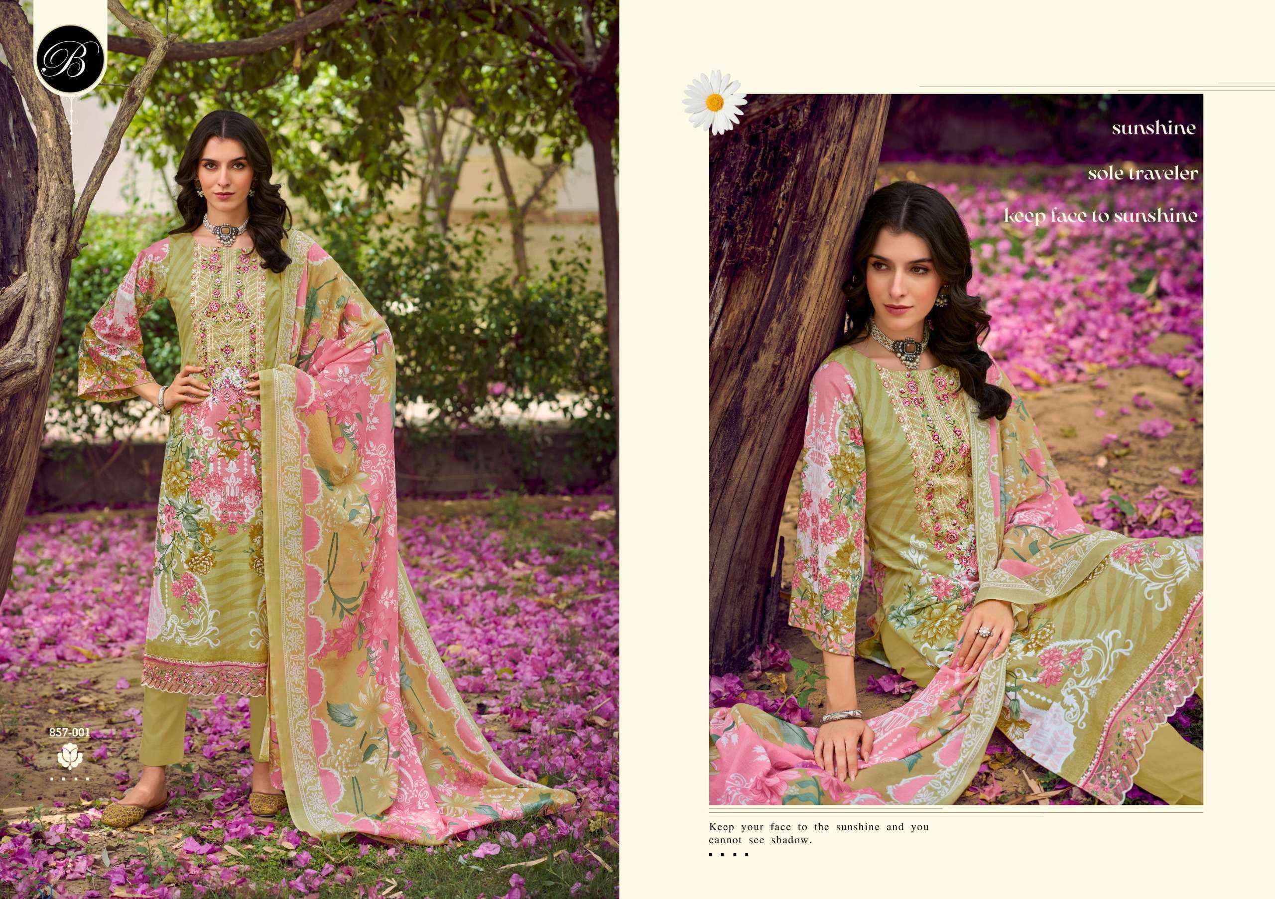 Belliza Yasmin Cotton Dress Material Surat Textile Wholesale ( 8 pcs Cataloge )