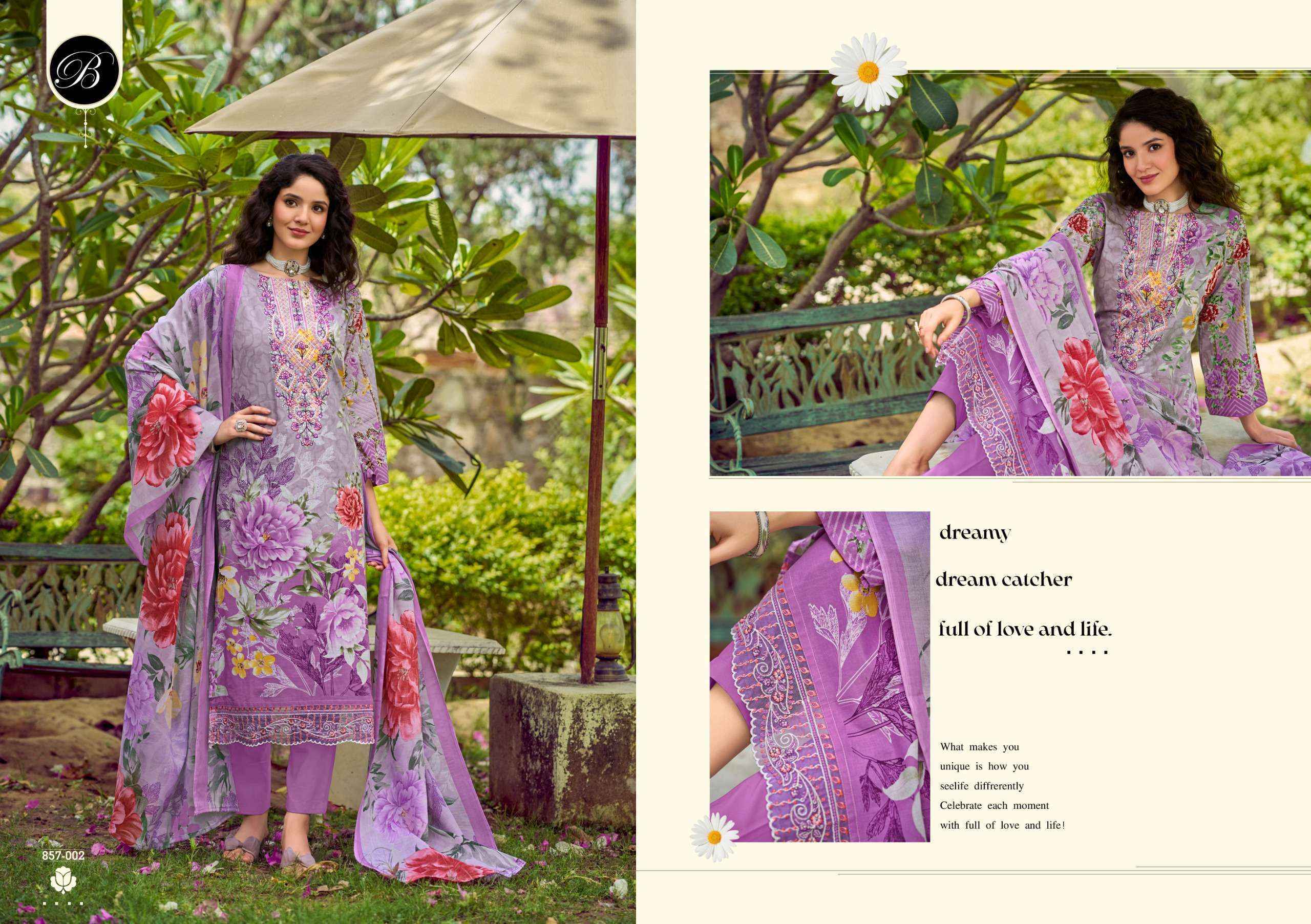 Belliza Yasmin Cotton Dress Material Surat Textile Wholesale ( 8 pcs Cataloge )