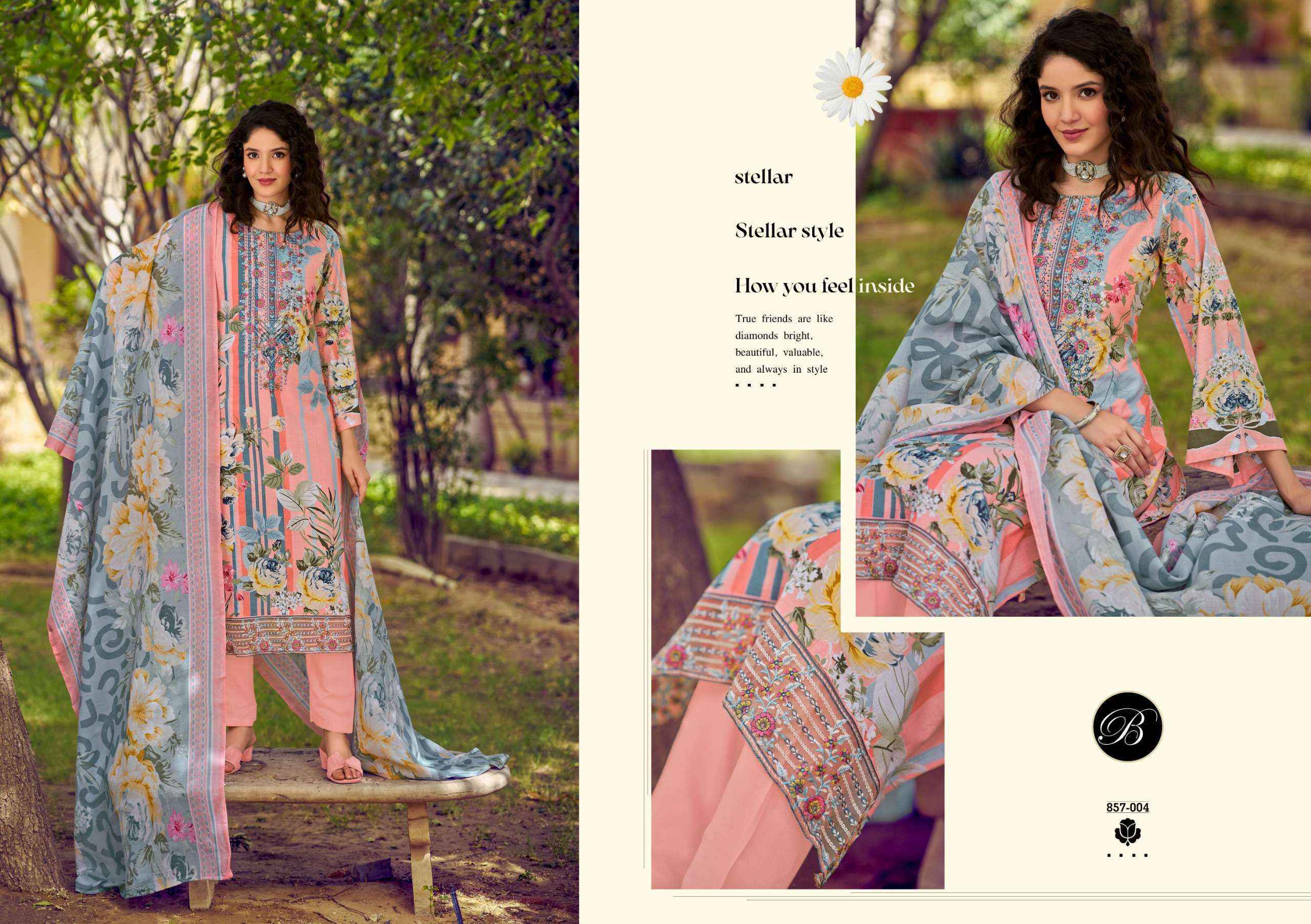 Belliza Yasmin Cotton Dress Material Surat Textile Wholesale ( 8 pcs Cataloge )