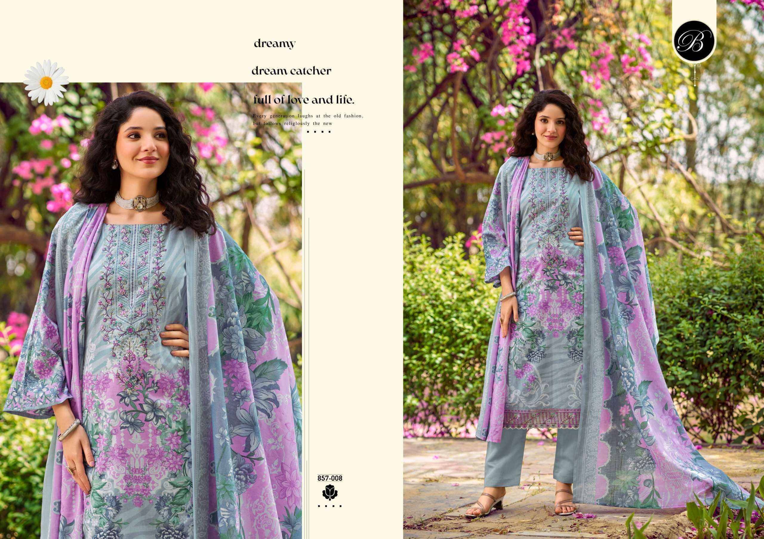 Belliza Yasmin Cotton Dress Material Surat Textile Wholesale ( 8 pcs Cataloge )