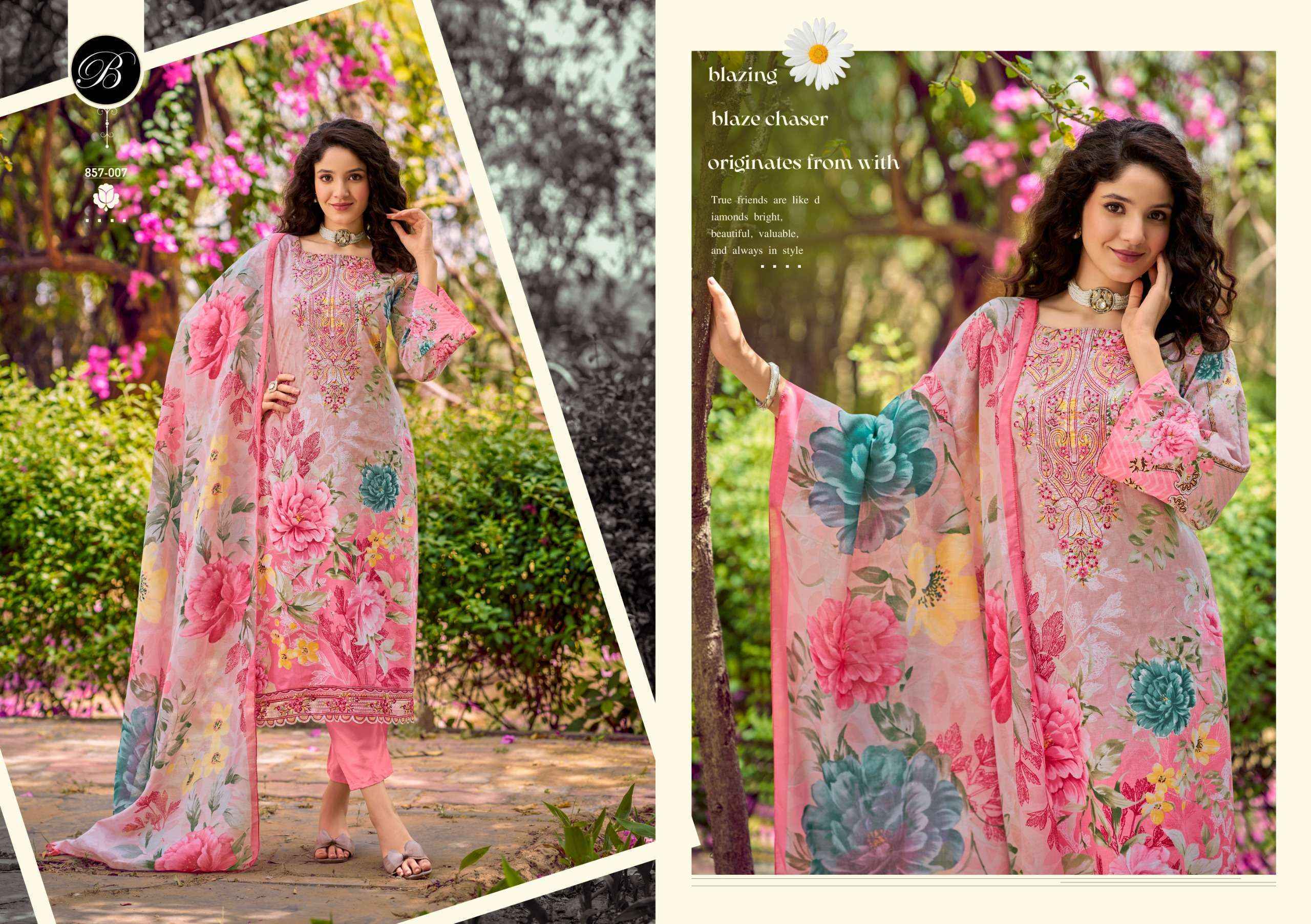 Belliza Yasmin Cotton Dress Material Surat Textile Wholesale ( 8 pcs Cataloge )