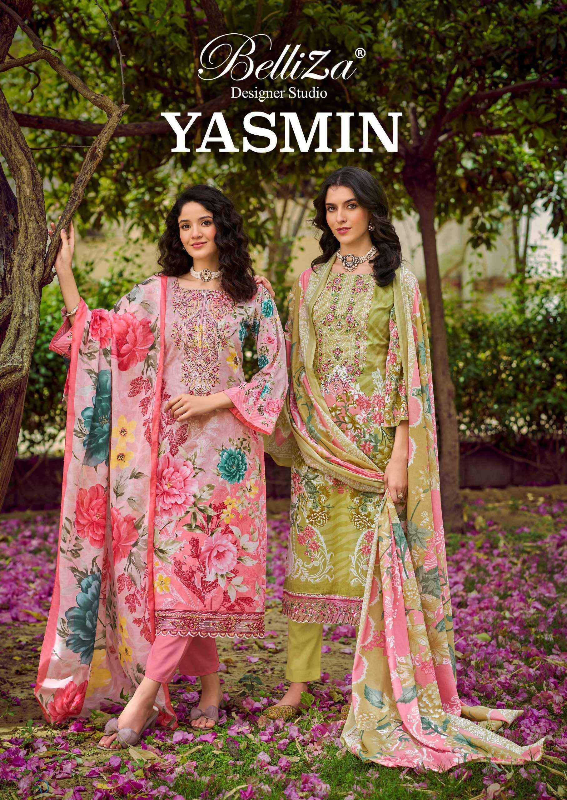Belliza Yasmin Cotton Dress Material Surat Textile Wholesale ( 8 pcs Cataloge )