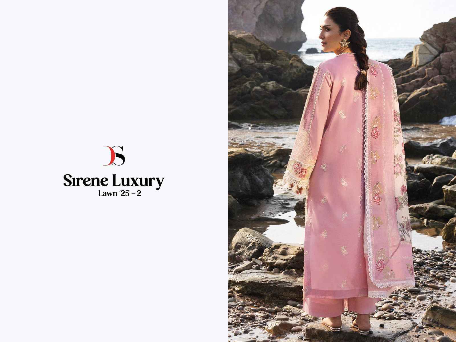 Deepsy Suits Sirene Luxury Lawn 25 Vol 2 Wholesale Cotton Pakistani Dress ( 6 pcs Catalogue )