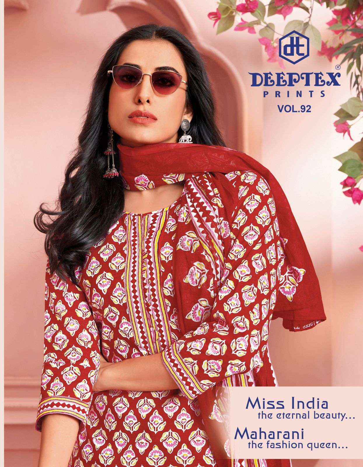 Deeptex Miss India Vol 92 Cotton Dress Material Wholesale Price (16 pcs Catalogue )