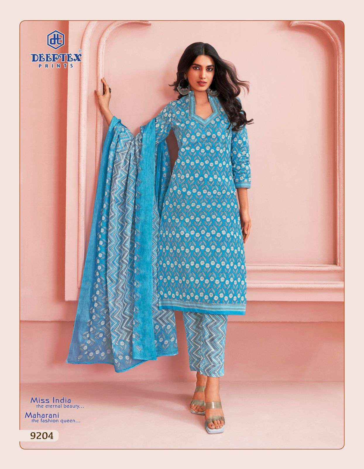 Deeptex Miss India Vol 92 Cotton Dress Material Wholesale Price (16 pcs Catalogue )