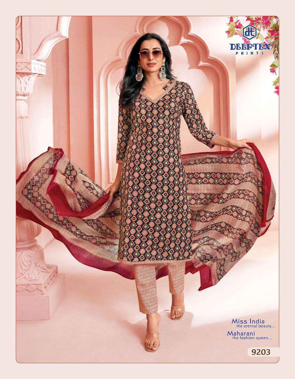 Deeptex Miss India Vol 92 Cotton Dress Material Wholesale Price (16 pcs Catalogue )