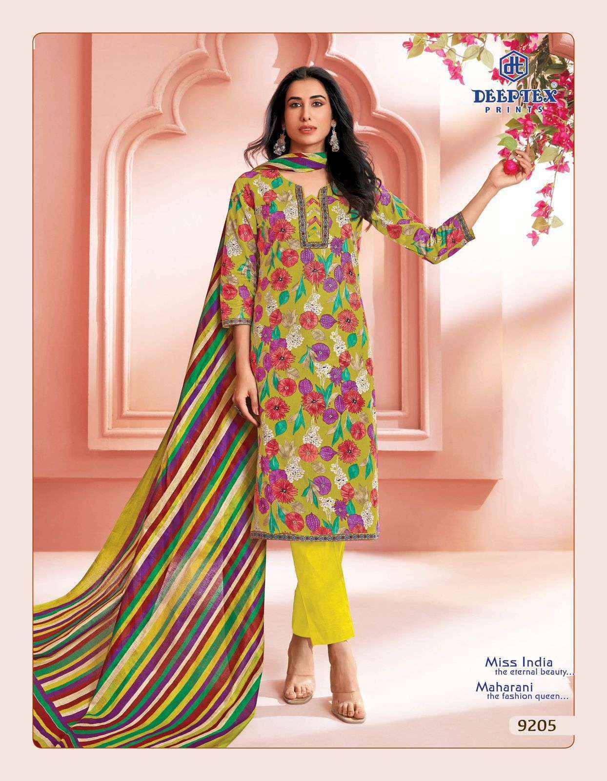 Deeptex Miss India Vol 92 Cotton Dress Material Wholesale Price (16 pcs Catalogue )