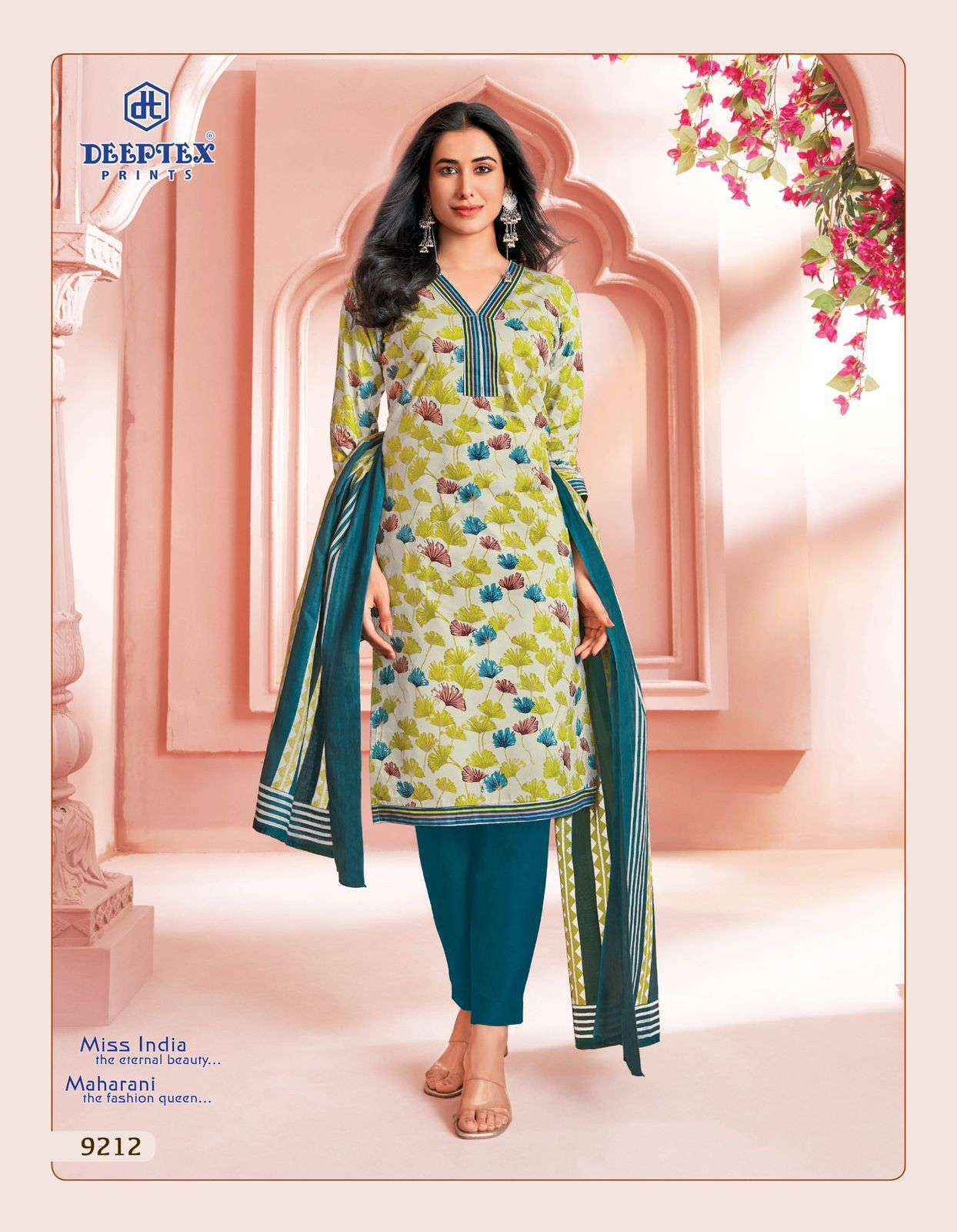 Deeptex Miss India Vol 92 Cotton Dress Material Wholesale Price (16 pcs Catalogue )