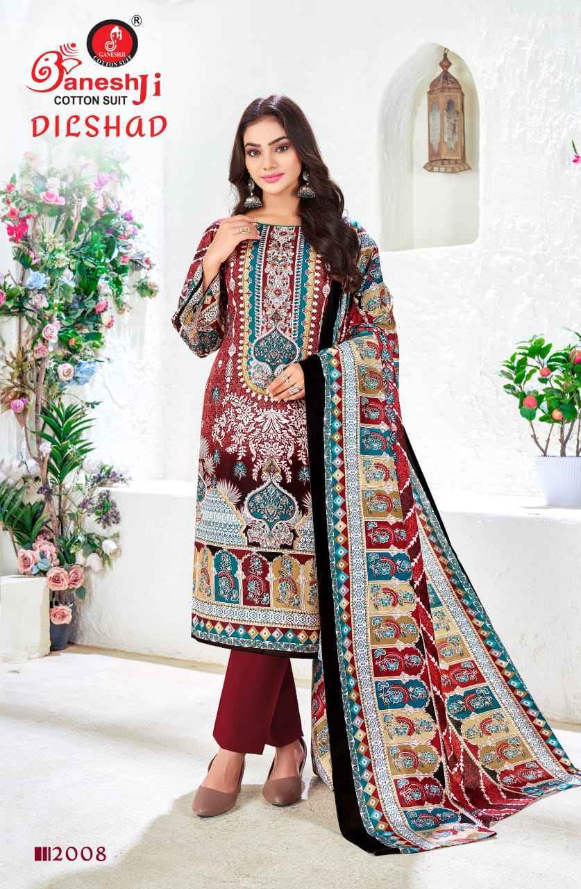 Ganesh Ji Dilshad Vol 2 Soft Cotton Dress Material Wholesale Price ( 8 Pcs Catalog )