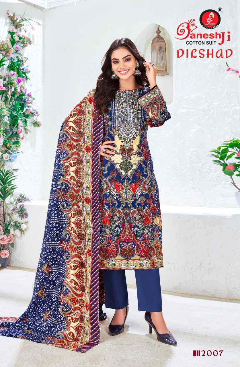 Ganesh Ji Dilshad Vol 2 Soft Cotton Dress Material Wholesale Price ( 8 Pcs Catalog )
