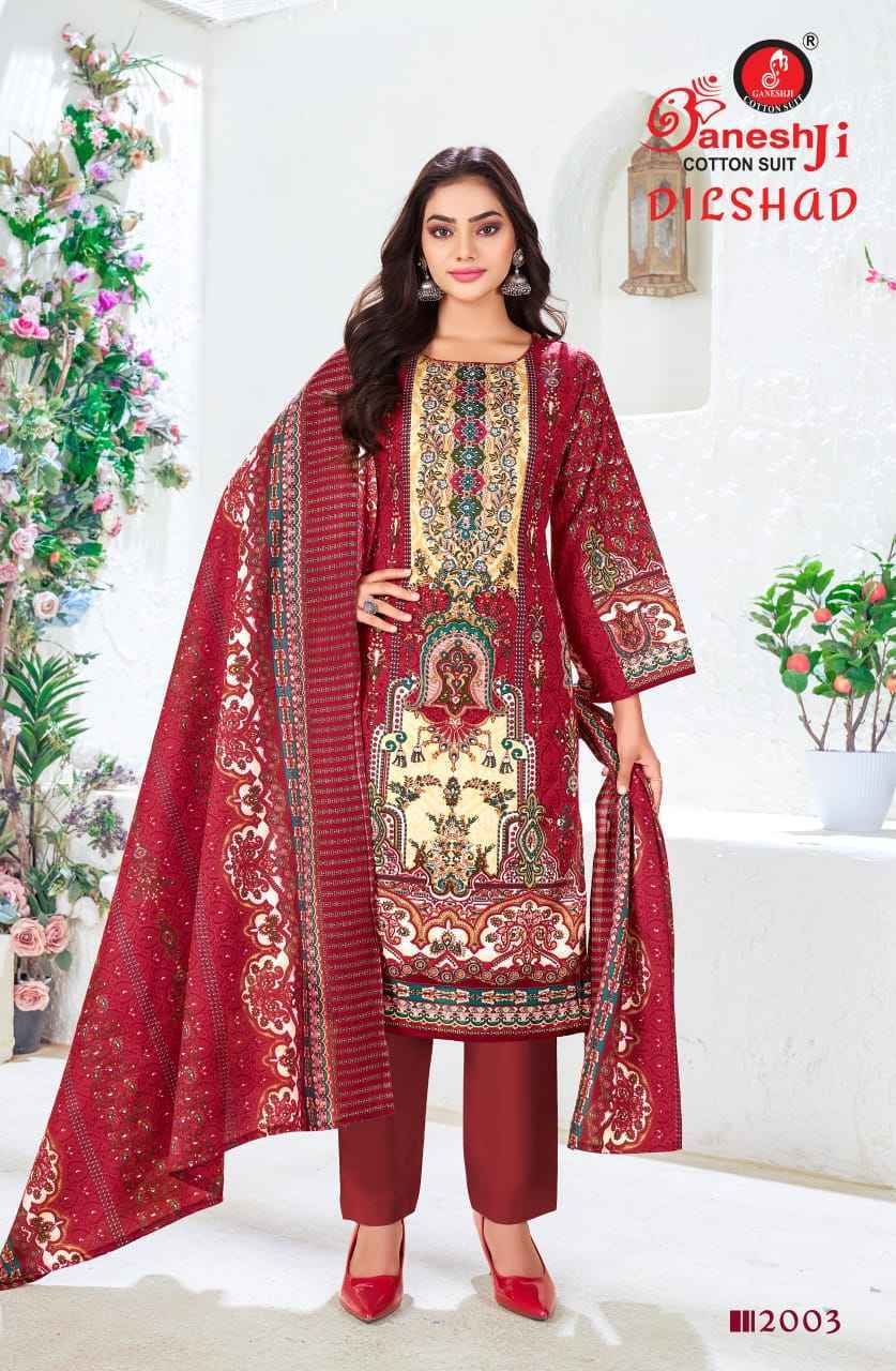 Ganesh Ji Dilshad Vol 2 Soft Cotton Dress Material Wholesale Price ( 8 Pcs Catalog )