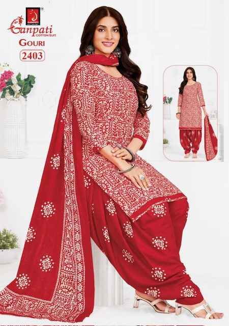 Ganpati Gouri Vol 10 Cotton Dress Material Wholesale Price ( 15 pcs Catalogue
