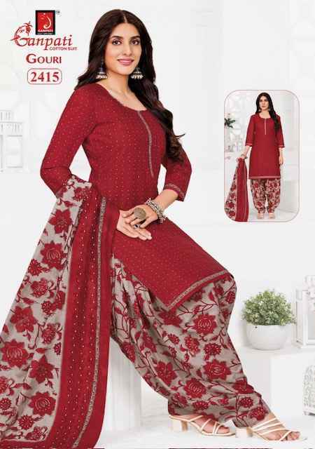Ganpati Gouri Vol 10 Cotton Dress Material Wholesale Price ( 15 pcs Catalogue