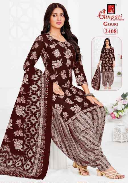 Ganpati Gouri Vol 10 Cotton Dress Material Wholesale Price ( 15 pcs Catalogue