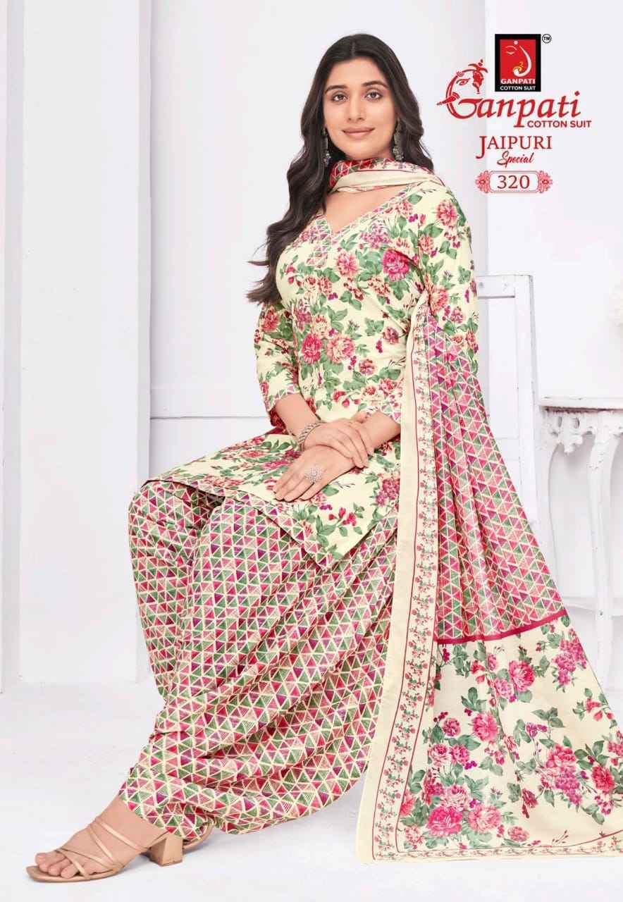 Ganpati Jaipuri Special Patiyala Vol 15 Cotton Dress Material ( 15 pcs Catalogue )