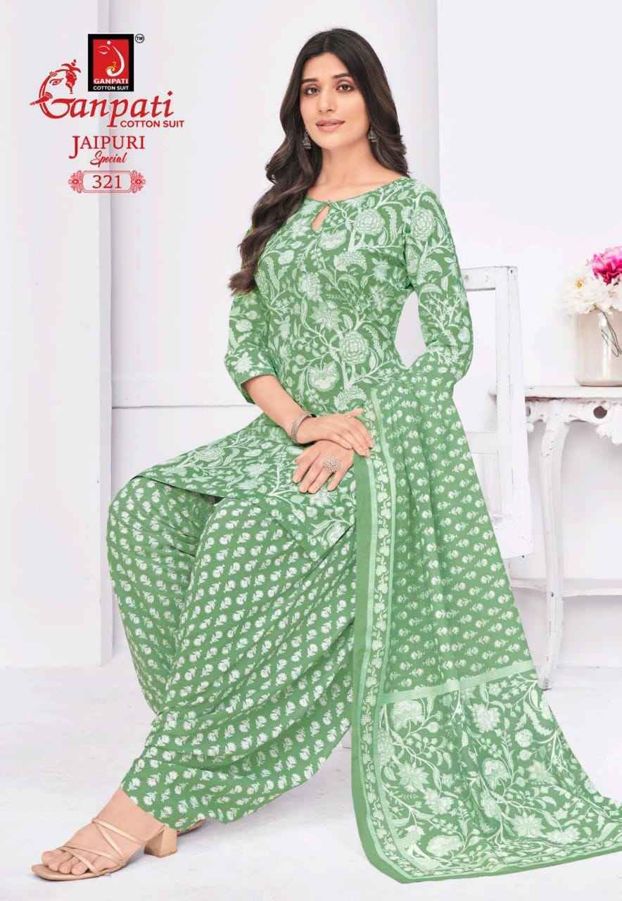 Ganpati Jaipuri Special Patiyala Vol 15 Cotton Dress Material ( 15 pcs Catalogue )