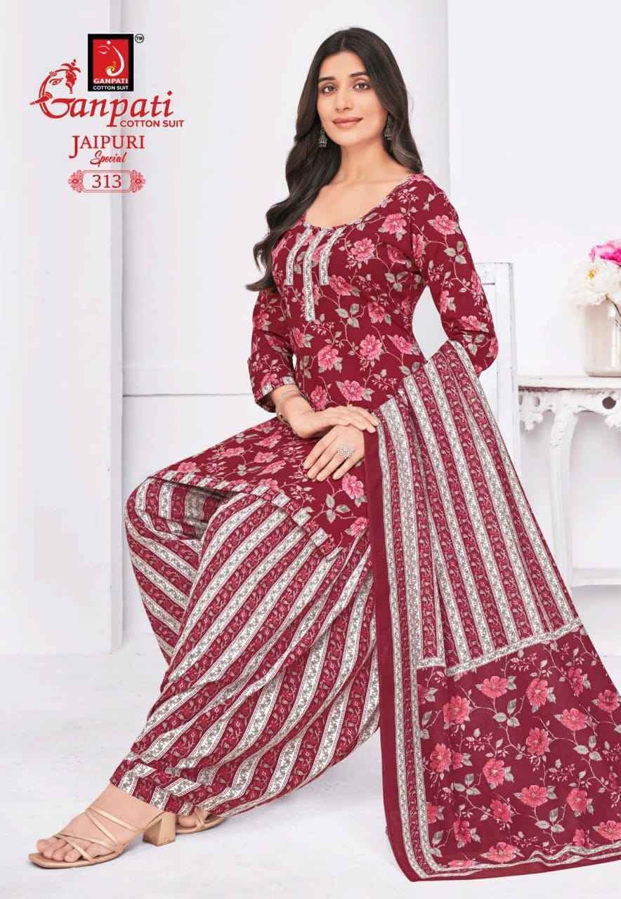Ganpati Jaipuri Special Patiyala Vol 15 Cotton Dress Material ( 15 pcs Catalogue )