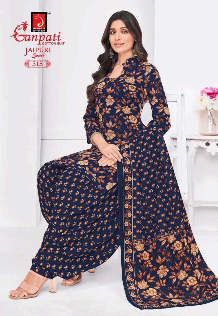 Ganpati Jaipuri Special Patiyala Vol 15 Cotton Dress Material ( 15 pcs Catalogue )