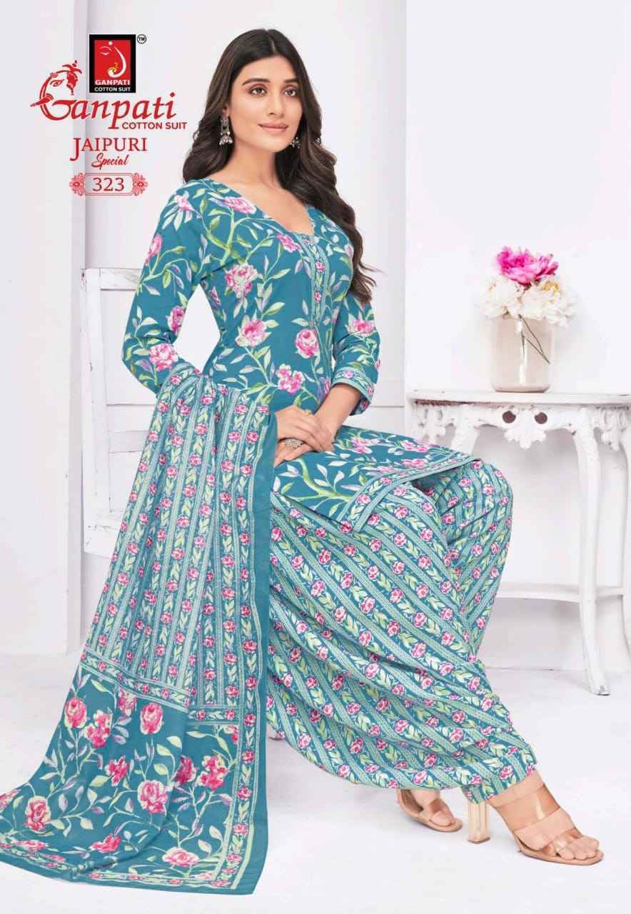 Ganpati Jaipuri Special Patiyala Vol 15 Cotton Dress Material ( 15 pcs Catalogue )