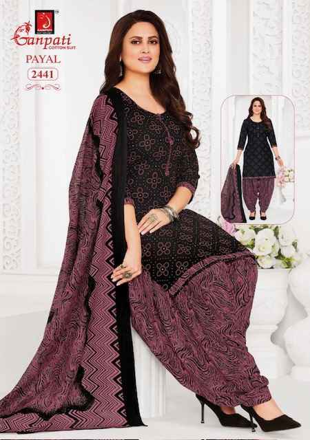 Ganpati Payal Vol 10 Cotton Dress Material Wholesale Price ( 15 Pcs Catalog )