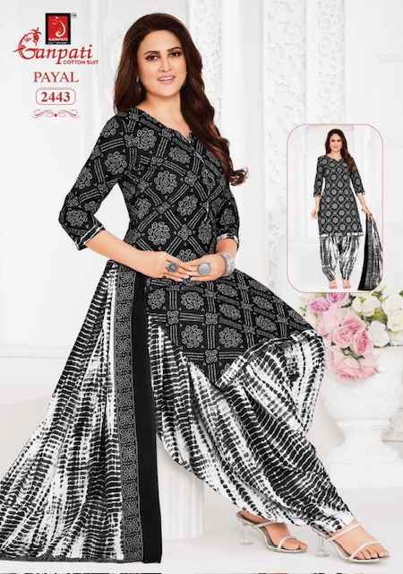 Ganpati Payal Vol 10 Cotton Dress Material Wholesale Price ( 15 Pcs Catalog )