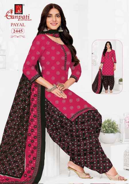 Ganpati Payal Vol 10 Cotton Dress Material Wholesale Price ( 15 Pcs Catalog )