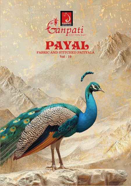 Ganpati Payal Vol 10 Cotton Dress Material Wholesale Price ( 15 Pcs Catalog )