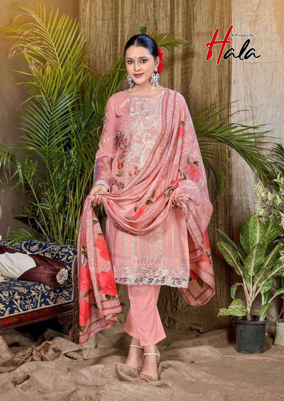 Hala Tabeer Edition 23 Lawn Cotton Dress Material Wholesale Textile Surat ( 6 pcs Catalogue )