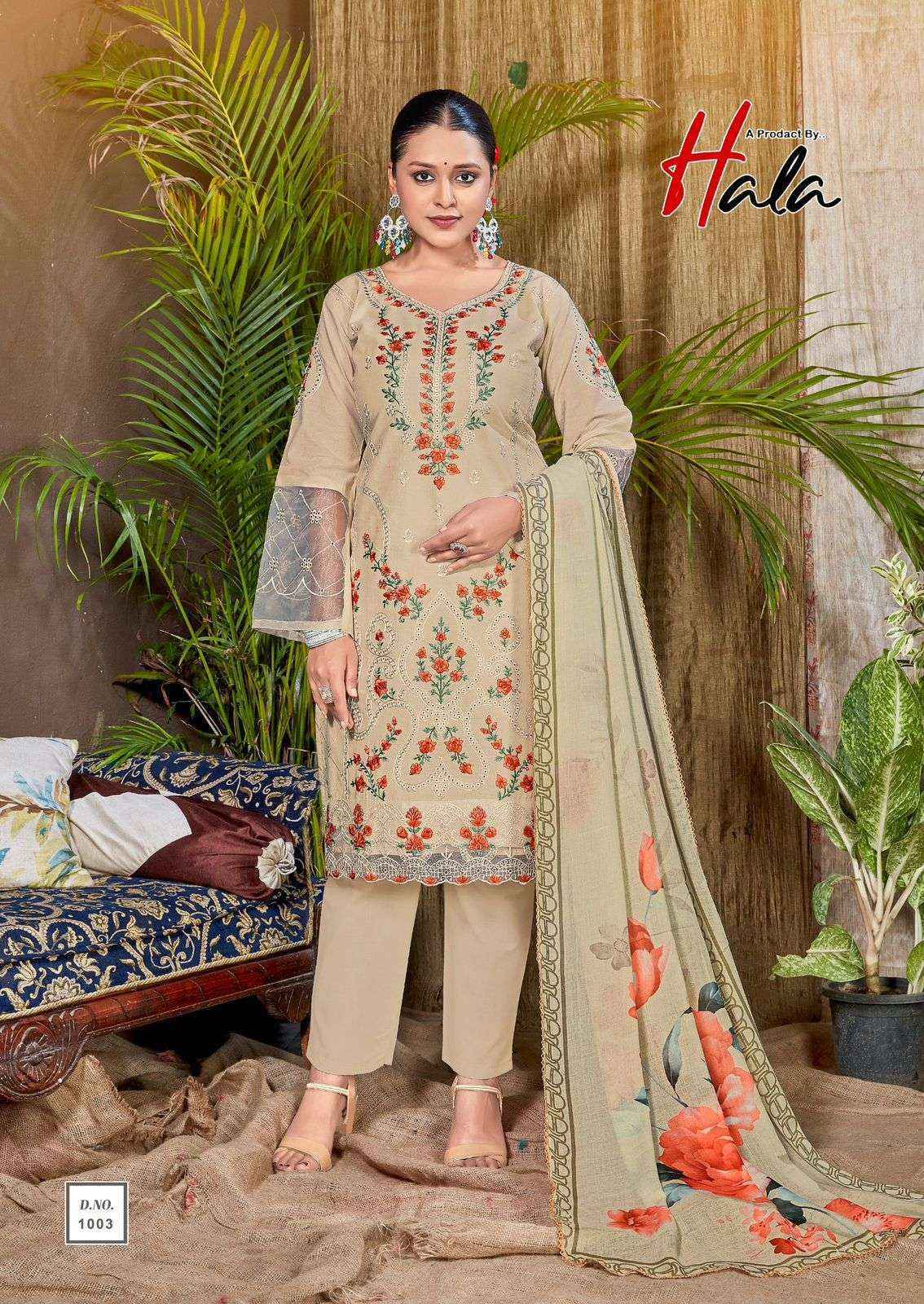 Hala Tabeer Edition 23 Lawn Cotton Dress Material Wholesale Textile Surat ( 6 pcs Catalogue )