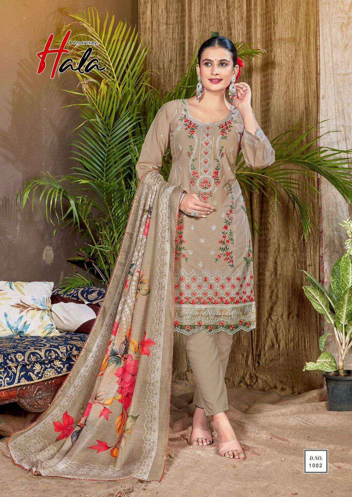 Hala Tabeer Edition 23 Lawn Cotton Dress Material Wholesale Textile Surat ( 6 pcs Catalogue )