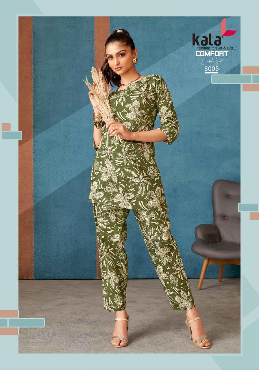 Kala Comfort Vol 3 Cotton Co Ord Set 12 pcs Catalogue