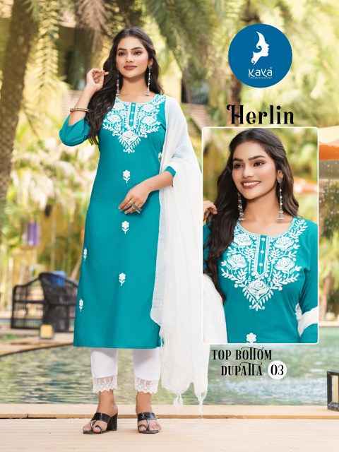Kaya Herlin Rayon Kurti Combo Set Wholesale Price ( 6 Pcs Catalog )