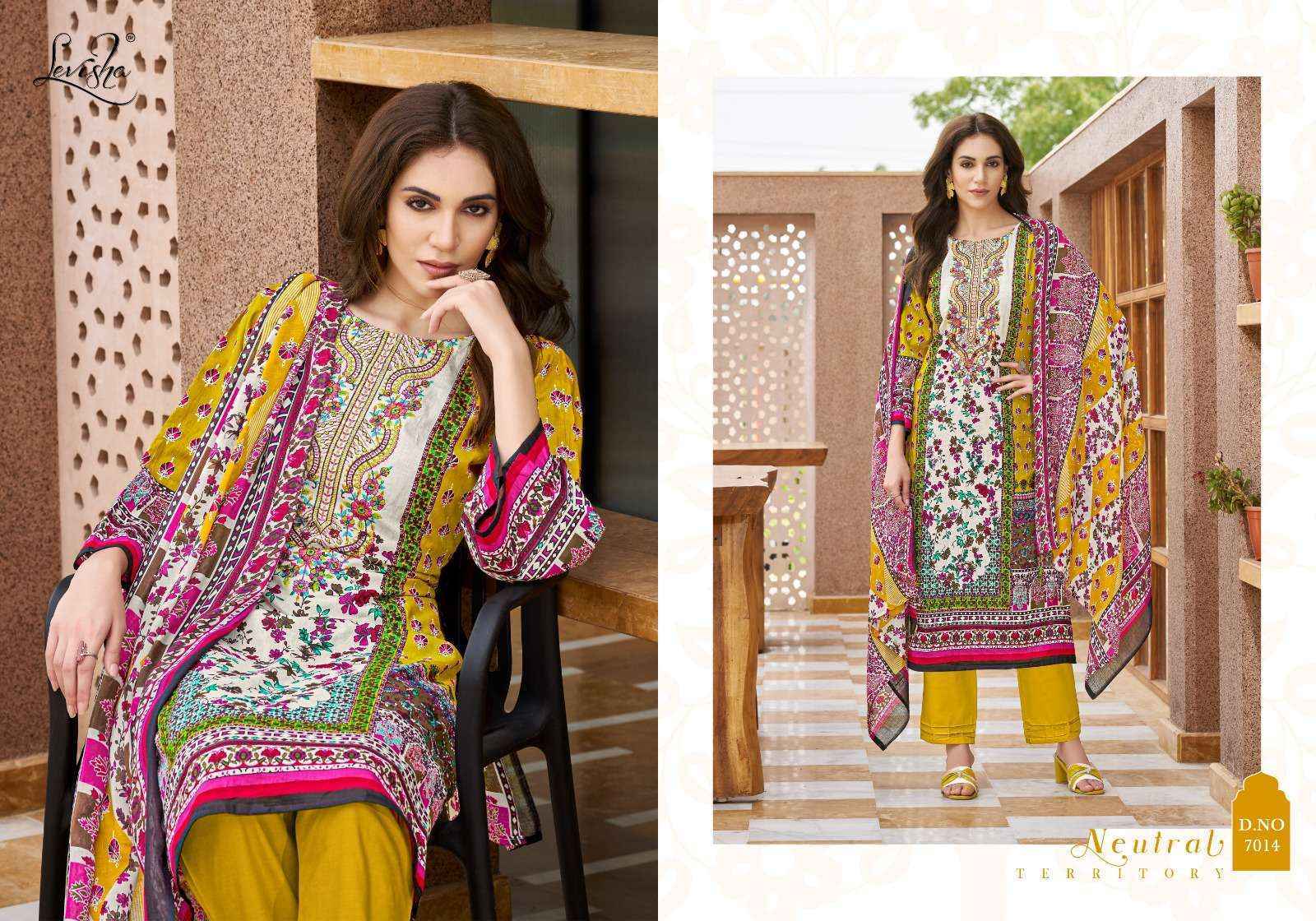 Levisha Mehnaaz Cotton Dress Material Wholesale Online Shopping ( 8 pcs Catalogue