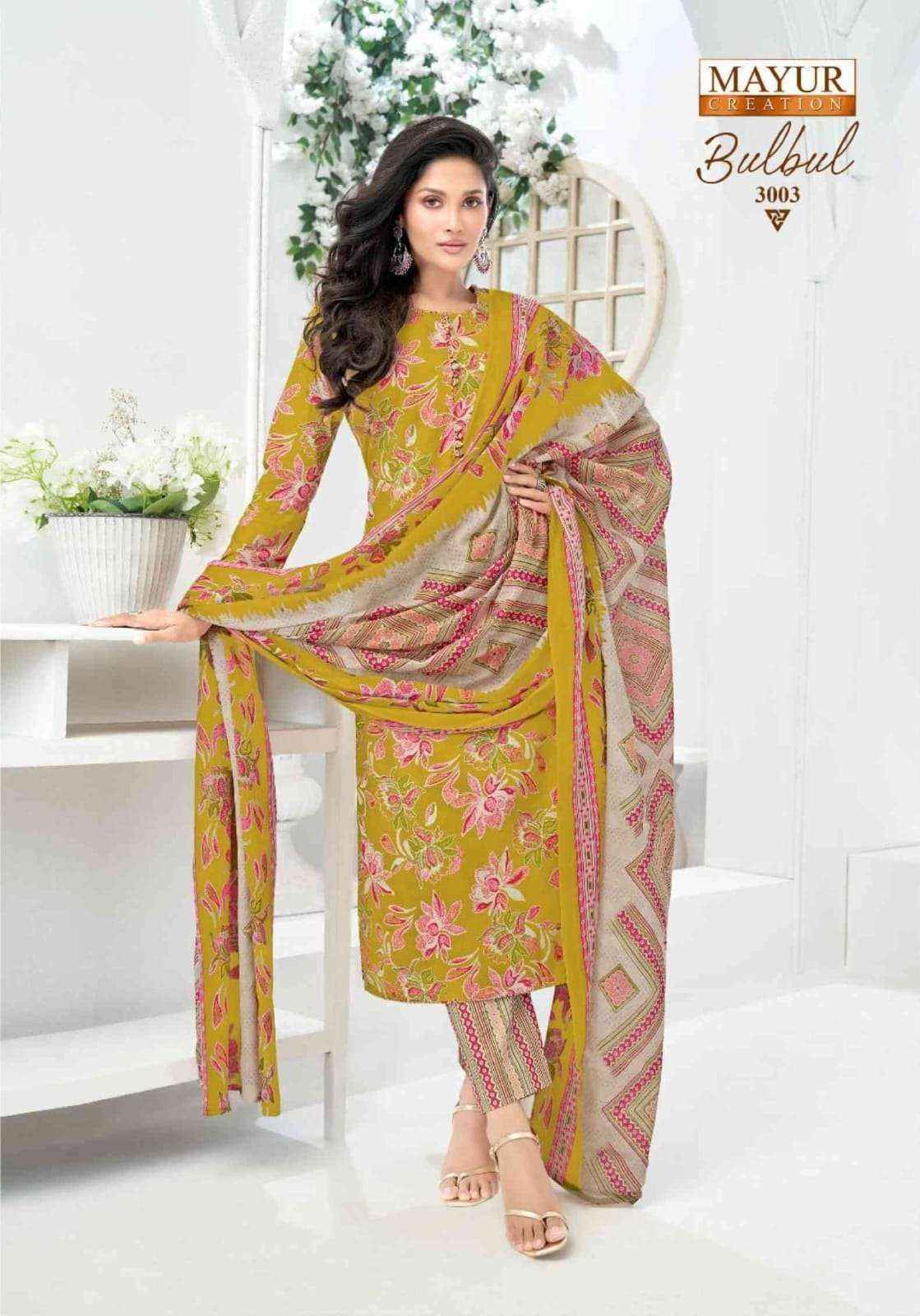 Mayur Bulbul Vol 3 Cotton Dress Material Surat Wholesale (10 pcs Catalogue