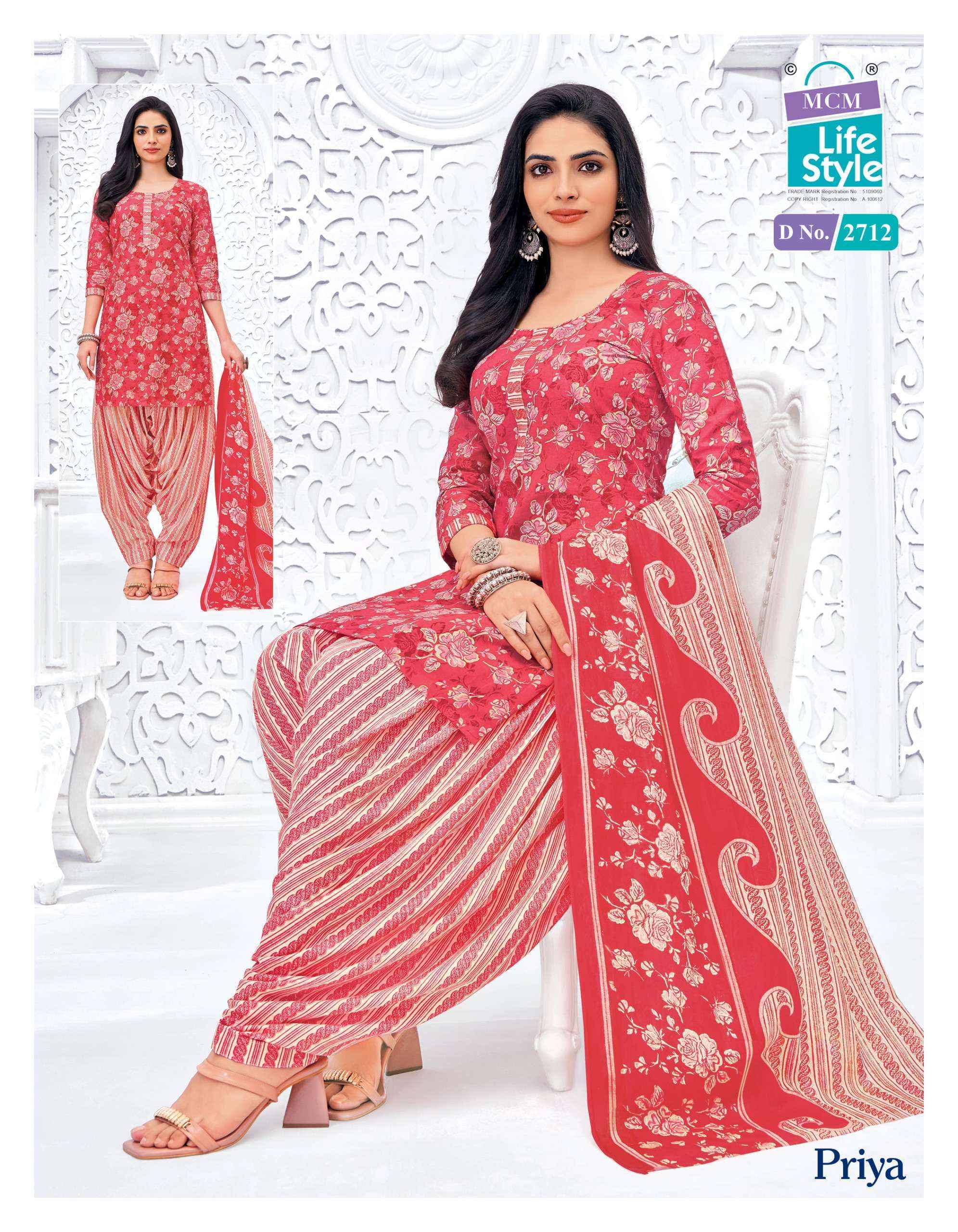 MCM Lifestyle Priya Vol 27 Cotton Dress Material W holesale Price ( 24 Pcs Catalog )