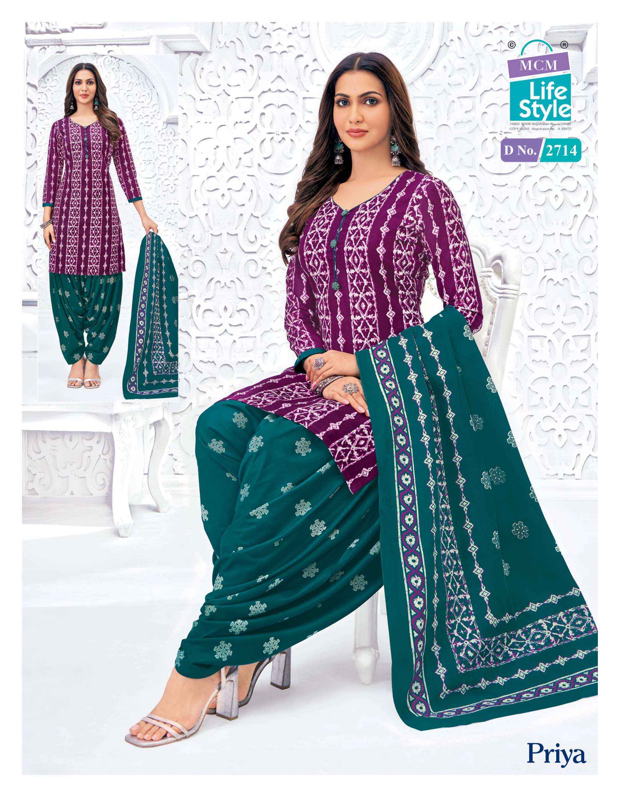 MCM Lifestyle Priya Vol 27 Cotton Dress Material W holesale Price ( 24 Pcs Catalog )