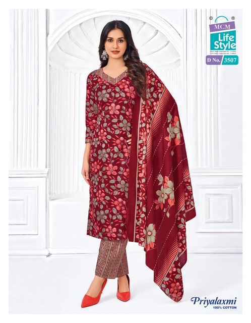 MCM Lifestyle Priyalaxmi Vol 35 Cotton Dress Material Wholesale Price ( 20 Pcs Catalog )