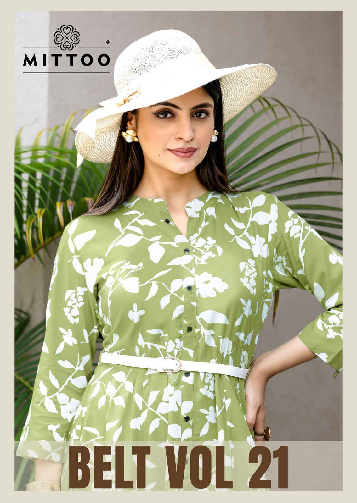 Mittoo Belt Vol 21 Rayon Kurti Surat Wholesale ( 6 pcs Catalogue )