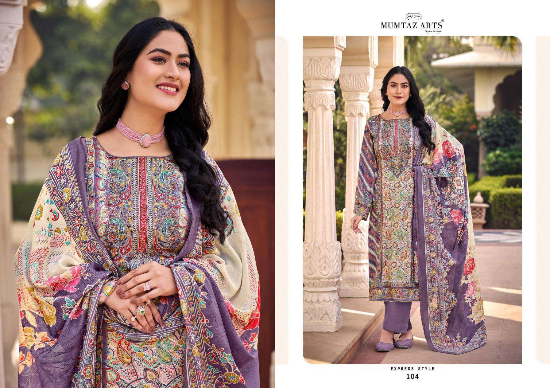 Mumtaz Arts Moksha Jam Satin Dress Materilal Wholesale Price ( 4 Pcs Catalog )