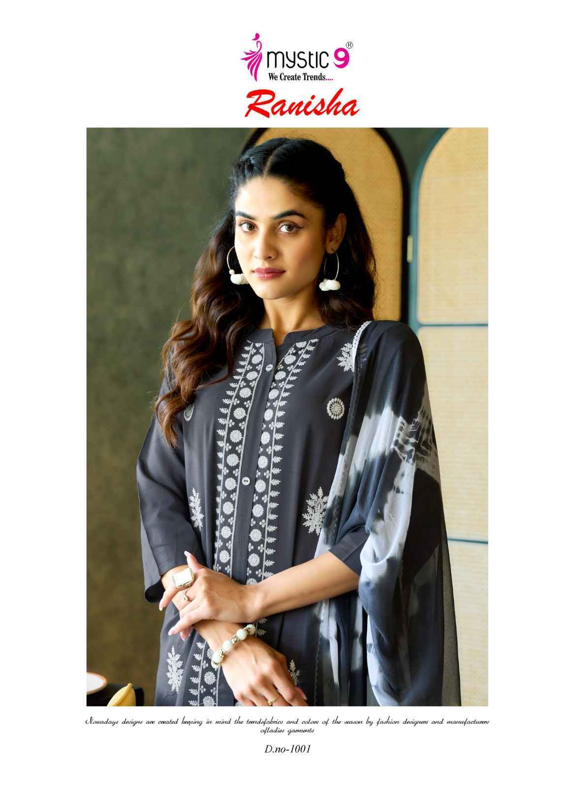 Mystic 9 Ranisha Vol 1 Rayon Readymade Combo Wholesale Price ( 4 Pcs Catalog 0