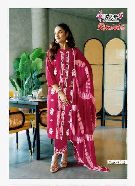 Mystic 9 Ranisha Vol 1 Rayon Readymade Combo Wholesale Price ( 4 Pcs Catalog 0