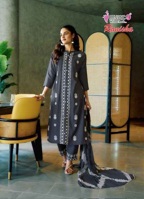 Mystic 9 Ranisha Vol 1 Rayon Readymade Combo Wholesale Price ( 4 Pcs Catalog 0