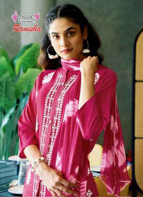 Mystic 9 Ranisha Vol 1 Rayon Readymade Combo Wholesale Price ( 4 Pcs Catalog 0