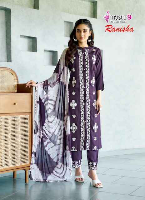 Mystic 9 Ranisha Vol 1 Rayon Readymade Combo Wholesale Price ( 4 Pcs Catalog 0