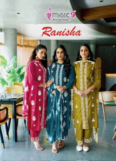 Mystic 9 Ranisha Vol 1 Rayon Readymade Combo Wholesale Price ( 4 Pcs Catalog 0