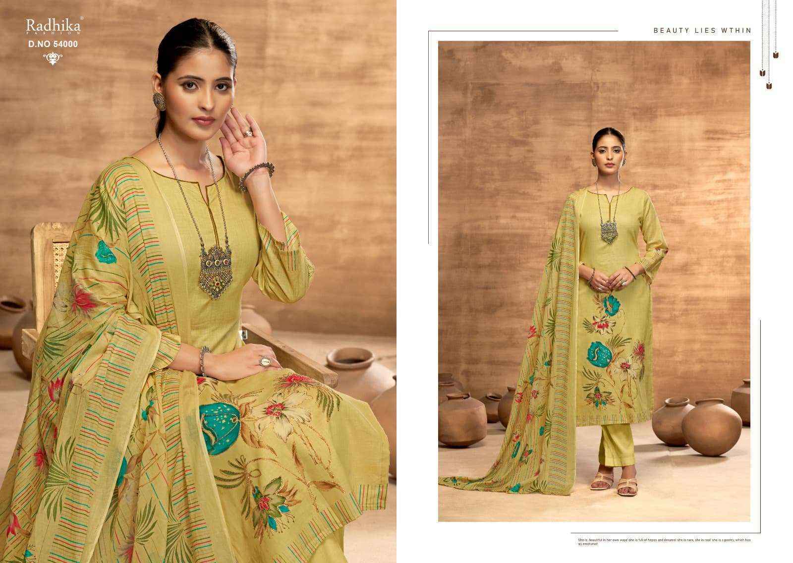 Radhika Fashion Azara Sabhnam Lawn Cotton Dress Material Wholesale Price ( 4 Pcs Catalog )