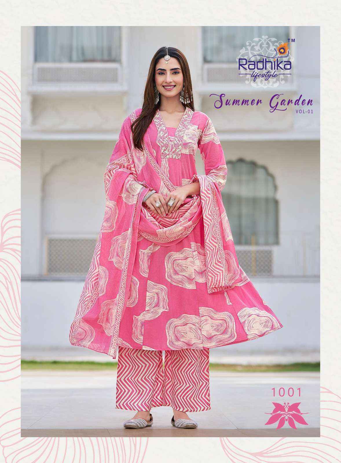 Radhika Lifestyle Summer Garden Vol 1 Cotton Kurti Combo Wholesale Price ( 8 Pcs Catalog )