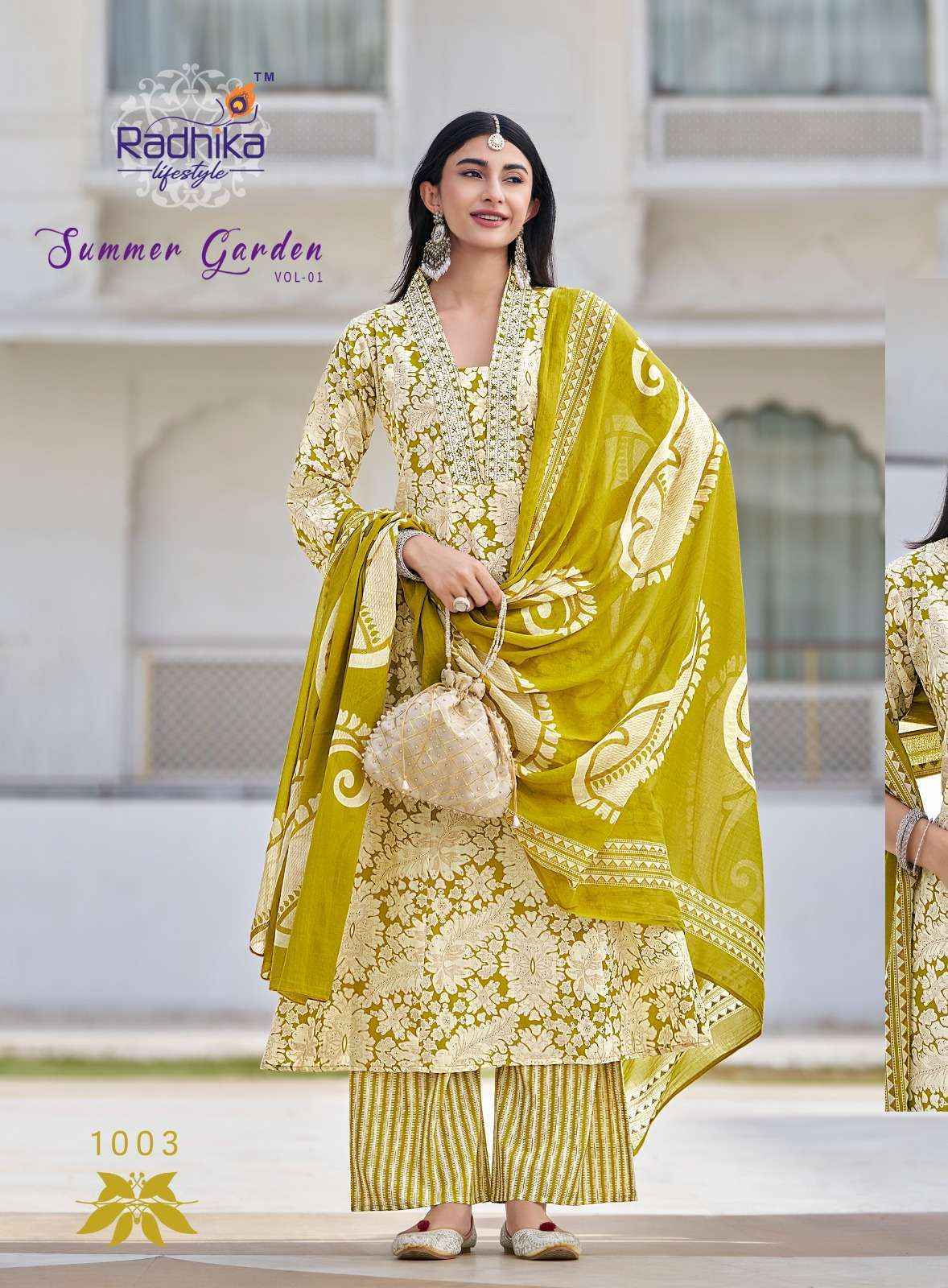 Radhika Lifestyle Summer Garden Vol 1 Cotton Kurti Combo Wholesale Price ( 8 Pcs Catalog )